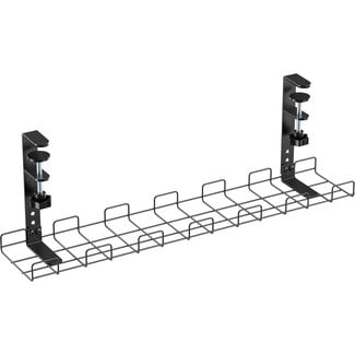 InLine InLine Schreibtisch-Kabelkanal mit Klemmhalterung | 60 x 14,8 cm | Schwarz
