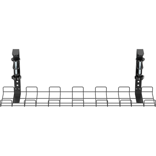InLine Schreibtisch-Kabelkanal mit Klemmhalterung | 60 x 14,8 cm | Schwarz