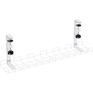 InLine InLine Schreibtisch-Kabelkanal mit Klemmhalterung | 60 x 14,8 cm | Weiß