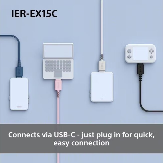 Sony In-Ear Kopfhörer mit Mikrofon | Stereo | USB-C | Weiß