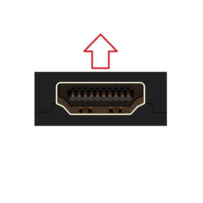 Goobay Plus HDMI Adapter | rechtwinklig/oben | HDMI 2.1 (8K 60Hz + HDR)