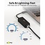 Goobay USB-C zu RJ45 LAN Adapter | USB 3.0 | CAT6 | Schwarz | 0,10 m