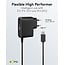 Goobay USB-C PD Ladegerät mit festem Kabel | GaN | 27W | 1,25 m