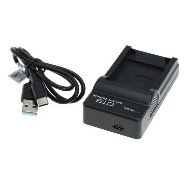 Kamera-Akku-Ladegerät für Canon NB-8L und NB-12L | USB-C