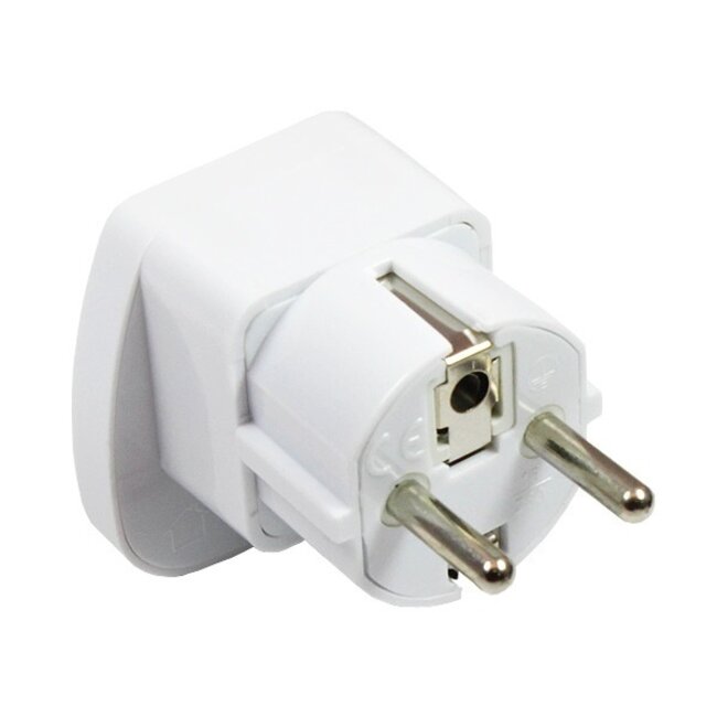 Universal Reiseadapter | Weltweit zu Westeuropa | Weiß