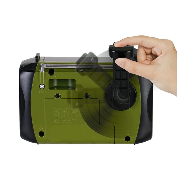 Sinox Notfallradio mit Taschenlampe | AM/FM/SW, Bluetooth & USB/Micro SD