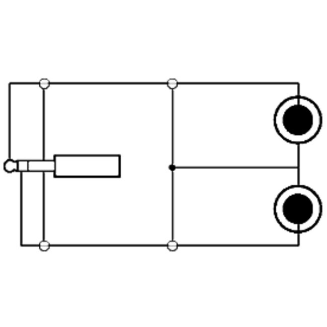 3,5mm Klinke auf Cinch Stereo Kabel | Schwarz | 3 Meter