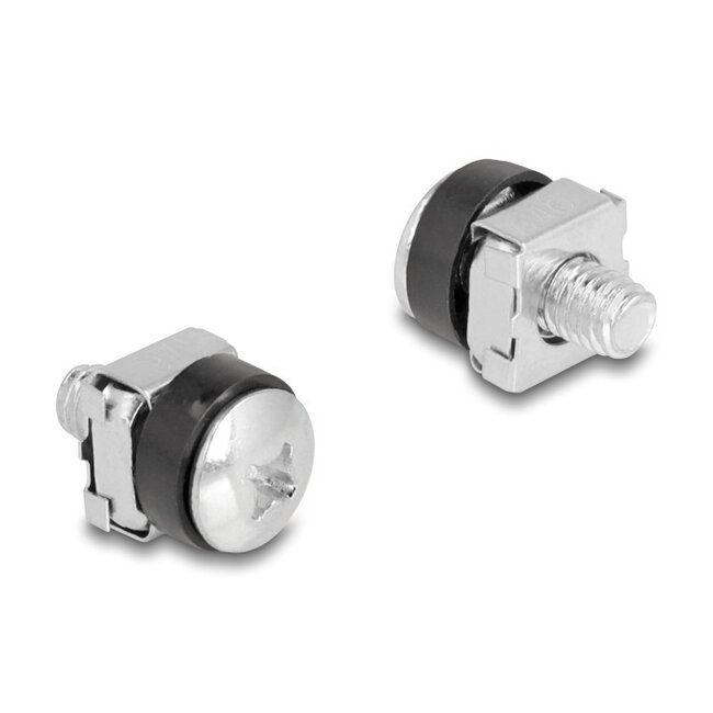 M6 Schraubenset für 10" / 19" Komponenten | Silber | 4 Stück