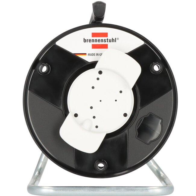 Brennenstuhl Garant Kabeltrommel | ohne Kabel | 29 cm | Schwarz/Grau