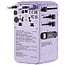 Verbatim CNT-70/2C Universal Reiseadapter | 1x USB-A + 3x USB-C | GaN | 70W | Lila