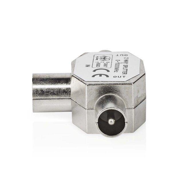 Nedis TV-Splitter 2-fach | Metall