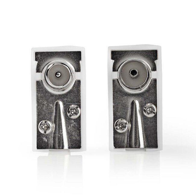 Nedis Koax IEC Schraubverbinder Set | Winkel | Kunststoff