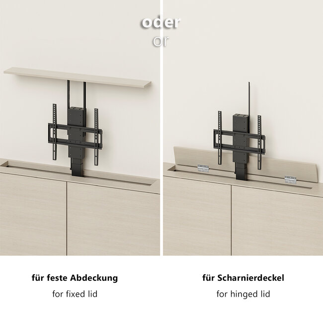 My Wall TV-Hebebügel | bis 48 Zoll | motorisiert | App-, Sprach- und Fernbedienung