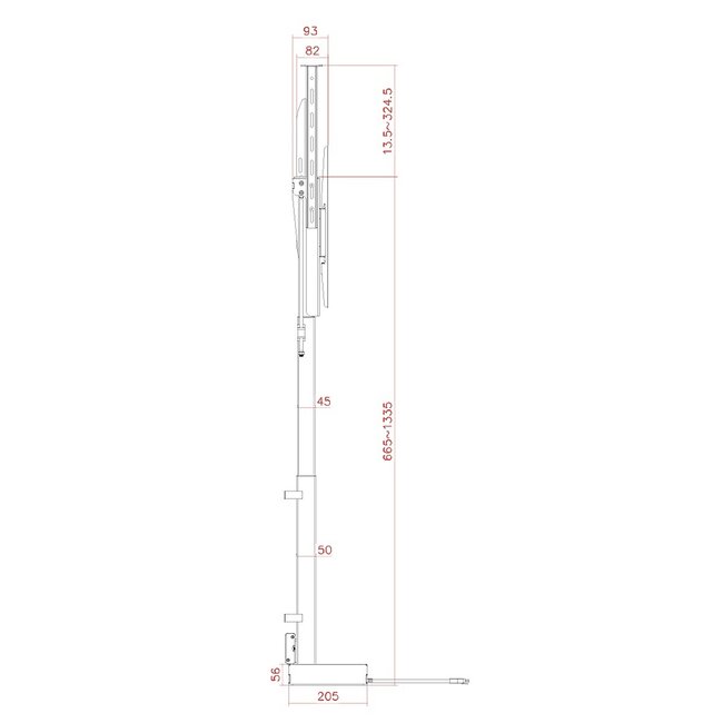 My Wall TV-Hebebügel | bis 48 Zoll | motorisiert | App-, Sprach- und Fernbedienung