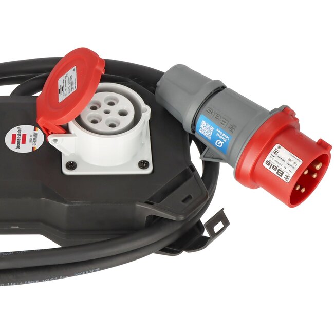 Brennenstuhl Energy Station IP44 | CEE 5-pol (m) - CEE 5-pol + 3x CEE 7/3 (w) | 400V/16A | 2 Meter