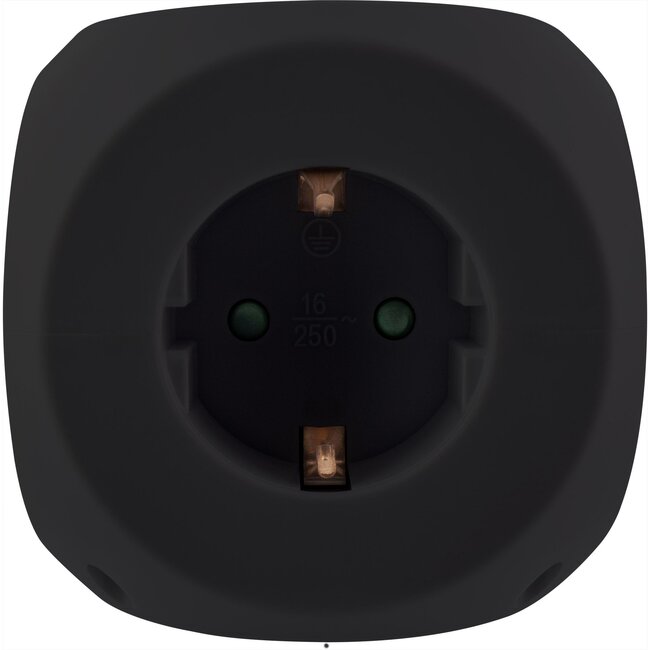 InLine Steckdosenleiste | 3 Steckplätze | USB-A + USB-C | Schwarz | 2 Meter