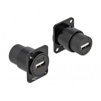 DeLOCK USB-A D-Typ Modul | USB 2.0 | Schwarz