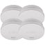 Brennenstuhl Rauchmelder Set | 4x RM L 3100 | Lithiumbatterie (10 Jahre) | EN 14604