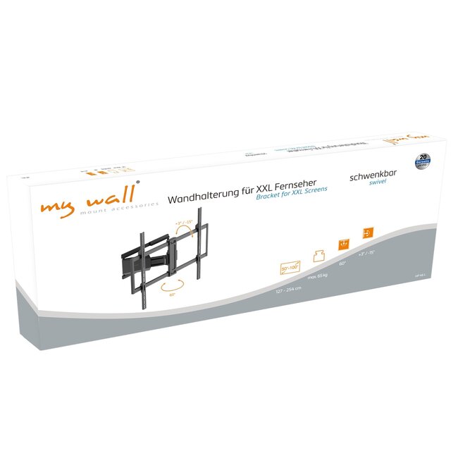 My Wall TV-Wandhalterung | bis 100 Zoll | Full Motion (ausziehbar)