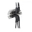 UFTP CAT8.1 flexibles Netzwerkkabel | biegsame Stecker | TPE | schwarz | 0,50 m