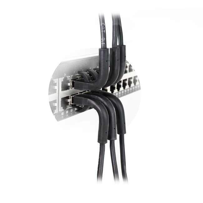 UFTP CAT8.1 flexibles Netzwerkkabel | biegsame Stecker | TPE | schwarz | 3 Meter