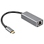 USB-C zu RJ45 LAN Adapter | USB 3.0 | CAT6 | Aluminium | 0,15 m