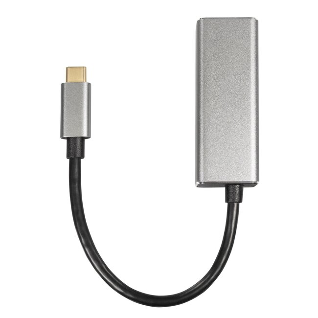 USB-C zu RJ45 LAN Adapter | USB 3.0 | CAT6 | Aluminium | 0,15 m