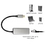 USB-C zu RJ45 LAN Adapter | USB 3.0 | CAT6 | Aluminium | 0,15 m