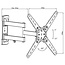 My Wall TV-Wandhalterung | bis 50 Zoll | Full Motion | 3 Drehpunkte | drehbar