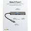 Goobay USB-Hub (USB-C) | 2x USB-A + 2x USB-C (1x PD 100W) | USB 2.0/3.0 | Aluminium | 0,10 m
