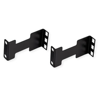 Value Tiefeverlängerung für 10"/19" Komponenten | 10 cm | 1U | Schwarz | 2 Stück
