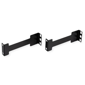 Value Tiefeverlängerung für 10"/19" Komponenten | 15 cm | 1U | Schwarz | 2 Stück