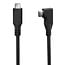 USB-C Kabel | Winkelstecker (links/rechts) | USB4 40 Gbps | PD 100W | 8K 60Hz | Schwarz | 2 Meter