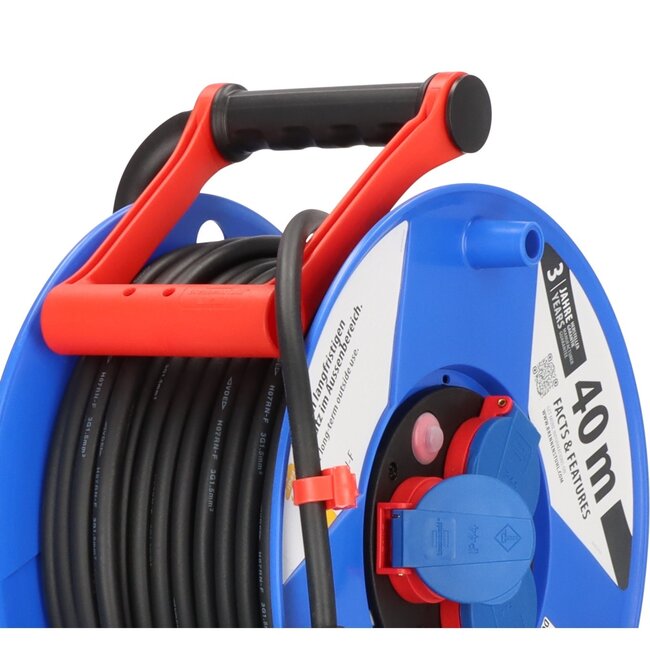 Brennenstuhl Garant Baustellen-Kabeltrommel | IP44 | 3 Steckdosen | 3x 1,50mm² | 40 m