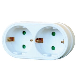 Brennenstuhl Brennenstuhl Durchgangsstecker | 2-polig (geerdet) | Weiß