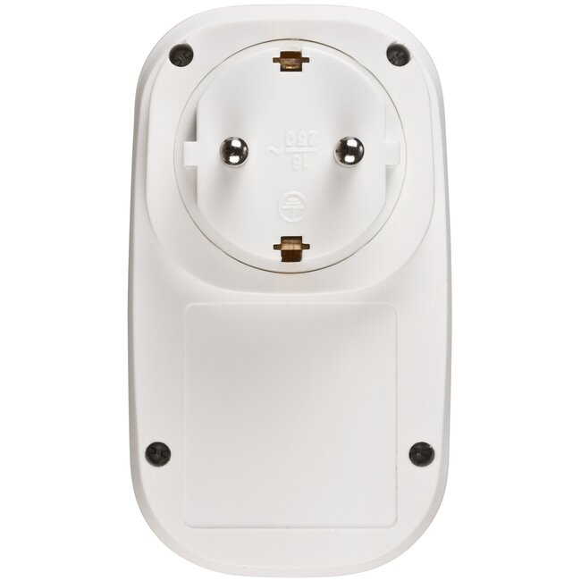 Brennenstuhl Durchgangsstecker mit USB-Ladegerät | USB-C PD + USB-A QC | 20W