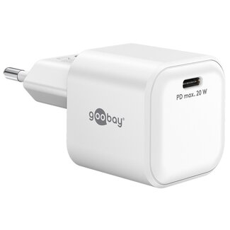 Goobay Goobay USB-C PD Ladegerät | GaN | 20W | Weiß