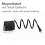 USB-C Magnetkabel | USB 2.0 | PD 100W | Nylon | 1,5 m