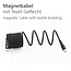 USB-C Magnetkabel | USB 2.0 | PD 100W | Nylon | 2 Meter
