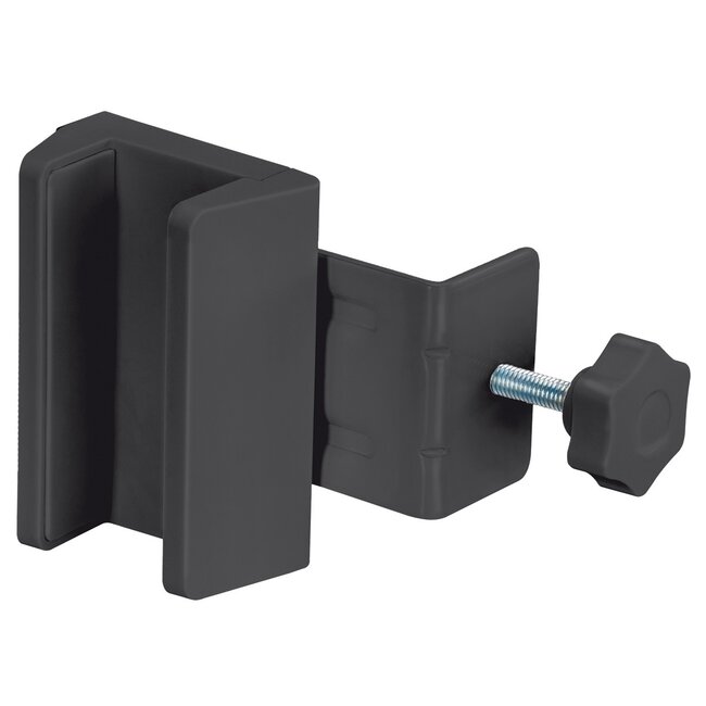 MaxTrack Steckdosenleiste Tischbefestigung | Schraubklemme | Tischdicke bis 90mm | Schwarz