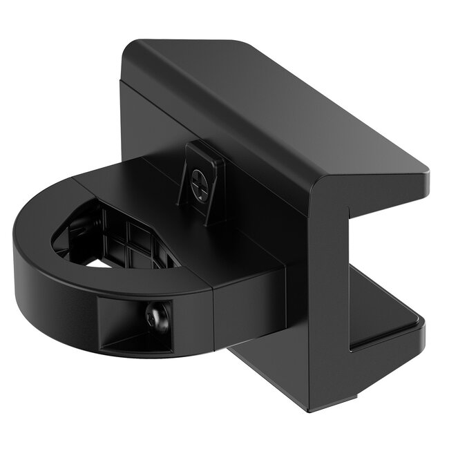 MaxTrack Steckdosenleiste Rohrbefestigung | Schraubklemme | Rohrdurchmesser 40-90mm | Schwarz