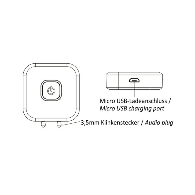 MaxTrack tragbarer Bluetooth Audio-Sender | 3,5mm Klinke