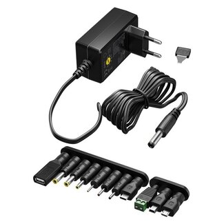 Goobay Goobay Universal-Netzadapter | 5-15V | 36W | 11 Stecker | 1,8 m