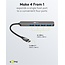 Goobay USB-Hub (USB-C) | 4x USB-A | USB 3.0 5 Gbps | Aluminium | 0,10 m