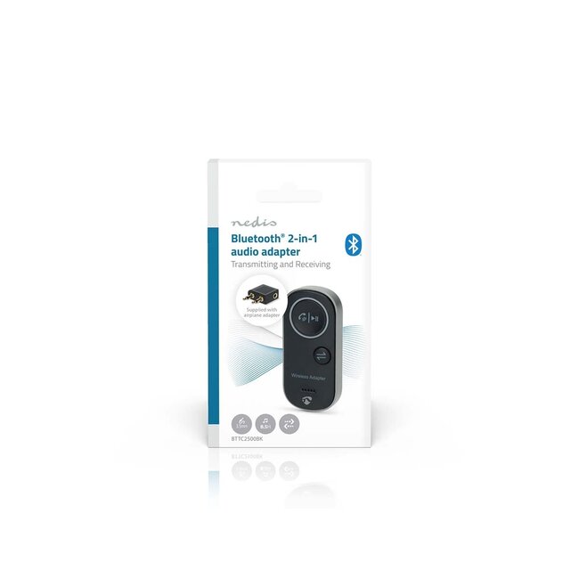 Nedis Tragbarer Bluetooth Audio Sender/Empfänger | 3,5mm Klinke