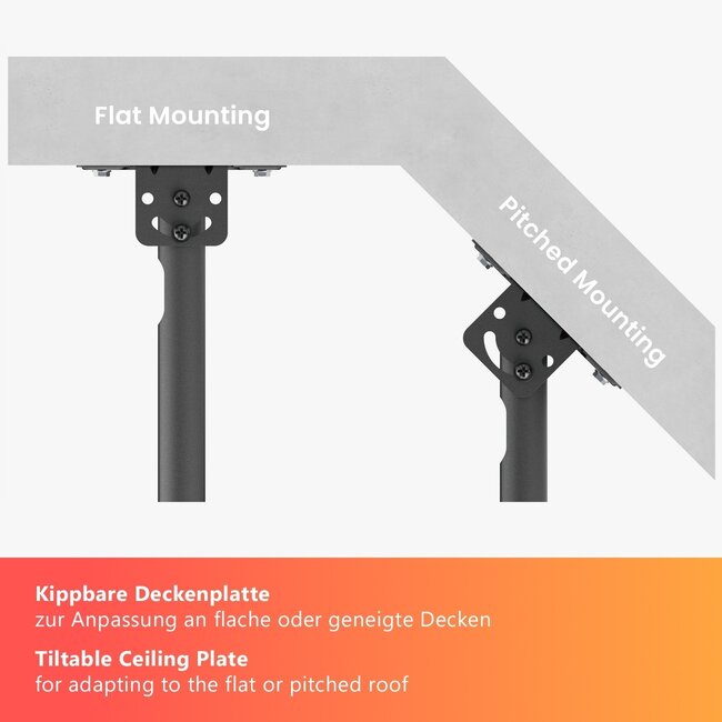 My Wall TV-Deckenhalterung | bis 55 Zoll | Full Motion