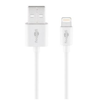 Goobay Goobay Lightning-USB-A Kabel | USB 2.0 | 12W | Weiß | 1 Meter