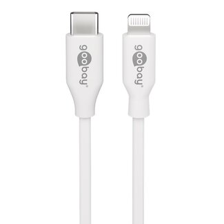 Goobay Goobay Lightning-USB-C Kabel | USB 2.0 | PD 18W | Weiß | 0,5 m