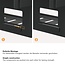 My Wall Schreibtisch Kabelkanal mit Box und Schraubbefestigung | 40 x 10 cm | Schwarz