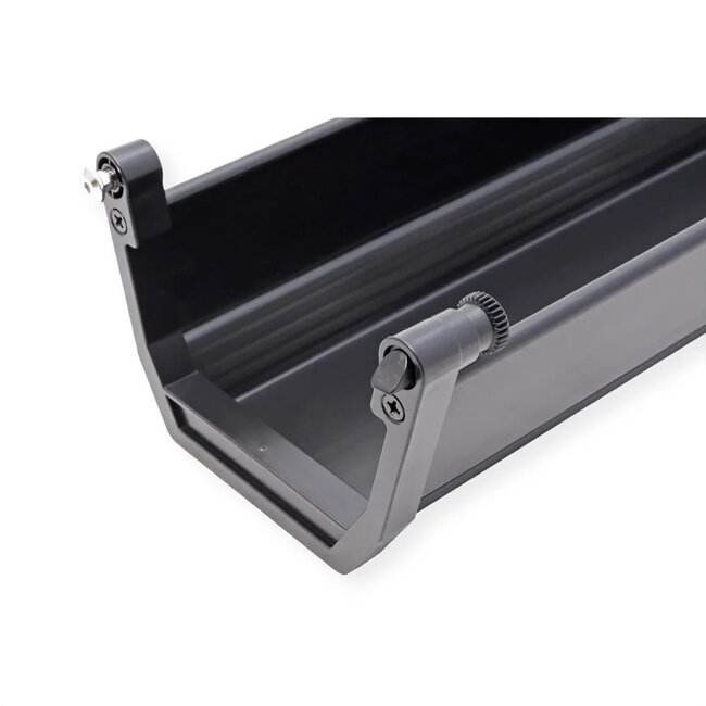 Roline Easy2Open Schreibtisch-Kabelkanal | 44,9 x 11,8 cm | Schwarz